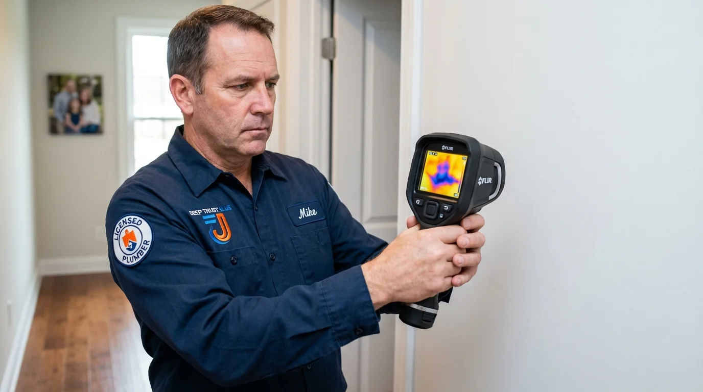 Thermal imaging leak detection by Johns Plumbing LLC in Rockwood